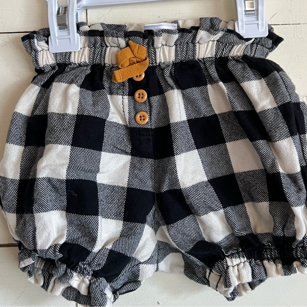 Hanna Andersson black and white checkered bloomers